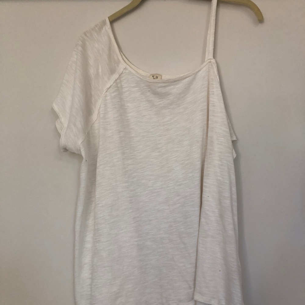 Free People Short Sleeve One Shoulder Top